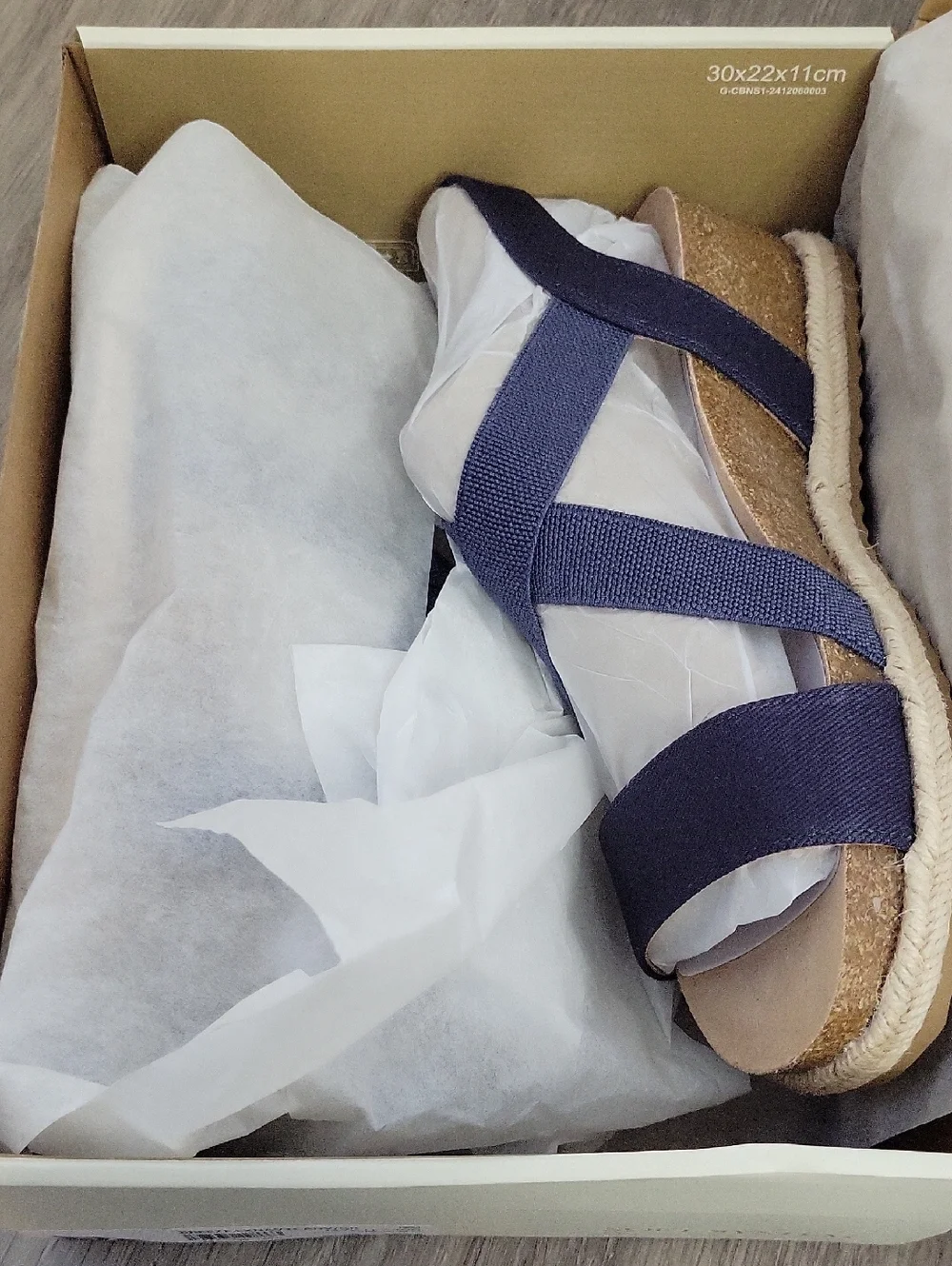 Life Stride Women's Breeze Navy Canvas Strappy Sandals Size 9 NIB